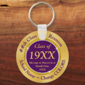 Klasse 1970, Paarse en goudSleutelhanger Elke KLEU Sleutelhanger (Voorkant)