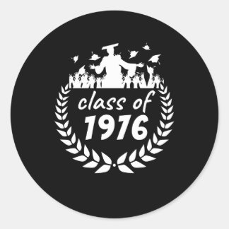 klasse 1976 afstuderen of reünie, per jaar ronde sticker