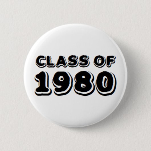 klasse 1980 ronde button 5,7 cm (Voorkant)