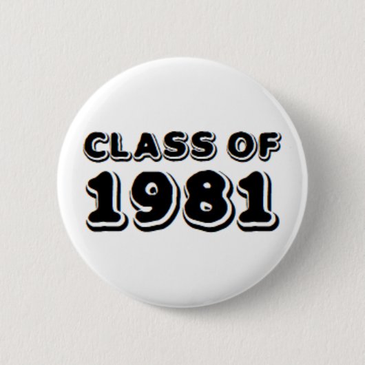 klasse 1981 ronde button 5,7 cm (Voorkant)