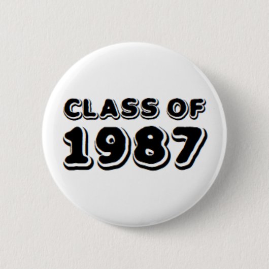 klasse 1987 ronde button 5,7 cm (Voorkant)