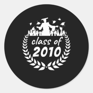 klasse 2010: afstuderen- of reüleontwerp door ronde sticker