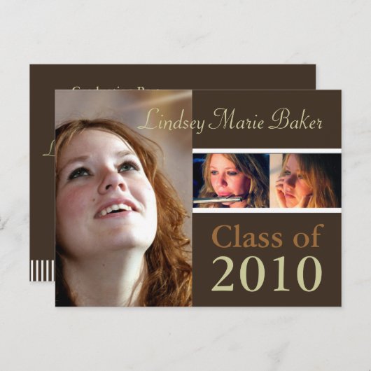 Klasse 2010 Briefkaarten voor het uitnodigen van A (Voorkant / Achterkant)