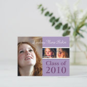 Klasse 2010 Briefkaarten voor het uitnodigen van A (Staand voorkant)