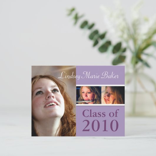 Klasse 2010 Briefkaarten voor het uitnodigen van A (Staand voorkant)