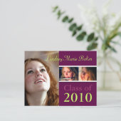 Klasse 2010 Briefkaarten voor het uitnodigen van A (Staand voorkant)