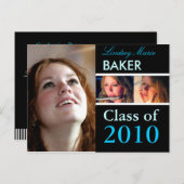 Klasse 2010 Briefkaarten voor het uitnodigen van A (Voorkant / Achterkant)