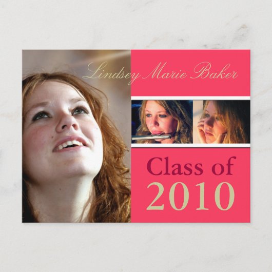 Klasse 2010 Briefkaarten voor het uitnodigen van A (Voorkant)