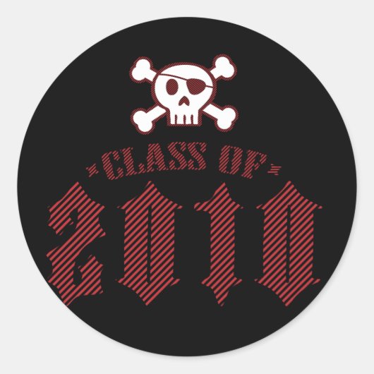 Klasse 2010-Punky Pirate Sticker (Voorkant)