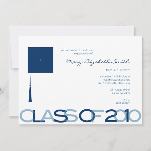 Klasse 2010 Uitnodiging tot Afstuderen (Voorkant)