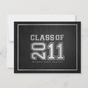 Klasse 2011 Graduation Party Invitation (zilver) Kaart