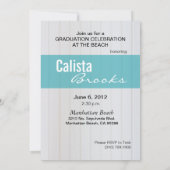 Klasse 2012 Graduation Beach Party Kaart (Achterkant)