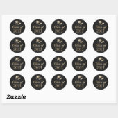 Klasse 2013 Graduation Cap & Diploma Seals Ronde Sticker (Vel)