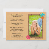 Klasse 2013 Roze Lei Afstuderen Uitnodiging (Achterkant)