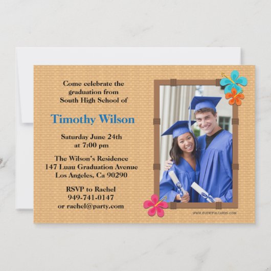 Klasse 2013 Uitnodiging tot Afstuderen Lei (Achterkant)