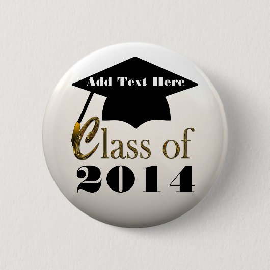 Klasse 2014, of elk jaar Afstuderen in Button (Voorkant)