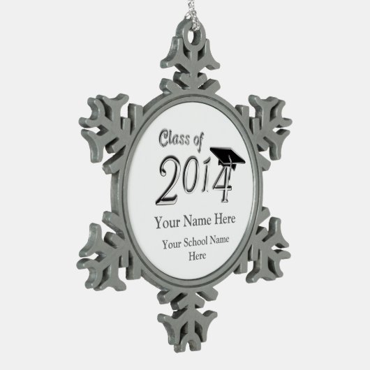  klasse 2014 tin sneeuwvlok ornament (Links)