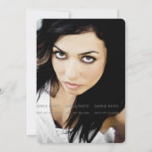 Klasse 2015 Foto Afstuderen High School Script Kaart (Achterkant)