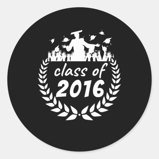 klasse 2016: afstuderen- of reüleontwerp door ronde sticker (Voorkant)