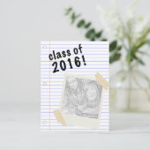 klasse 2016 briefkaart (Staand voorkant)