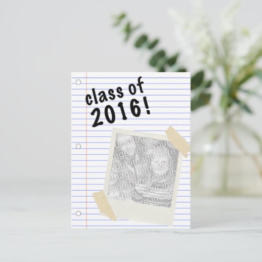 klasse 2016 briefkaart (Staand voorkant)