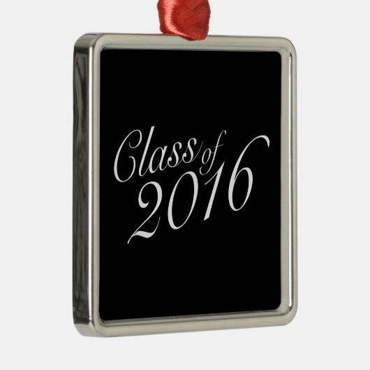 Klasse 2016 High School Afstuderen Metalen Ornament (Rechts)