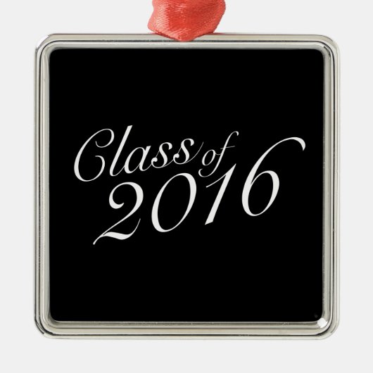 Klasse 2016 High School Afstuderen Metalen Ornament (Voorkant)