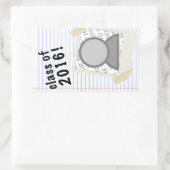 klasse 2016 rechthoekige sticker (Tas)