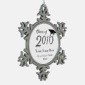  klasse 2016 tin sneeuwvlok ornament (Links)