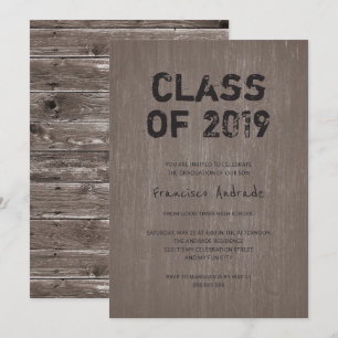 Klasse 2019 Afstudeerfeest Guy Rustic High School Kaart