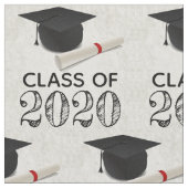 Klasse 2020 Graduation Cap Diploma Stof (Close Up)