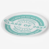 Klasse 2020 of Afstuderen-sjabloon per jaar Papieren Bordje (Gekanteld)