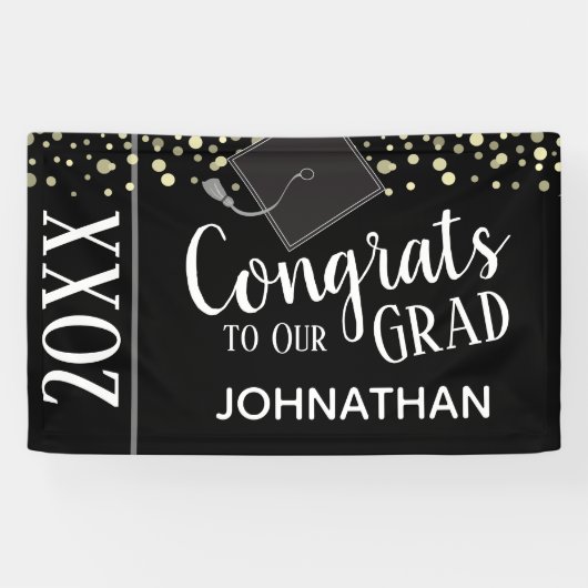 Klasse 2021 Graduation Party Banner (Horizontaal)