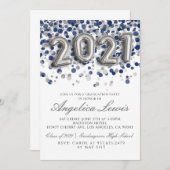 Klasse 2021 Graduation Party Invitation Kaart (Voorkant / Achterkant)