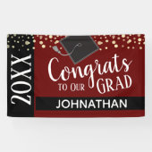 Klasse 2021 Graduation Party Spandoek (Horizontaal)