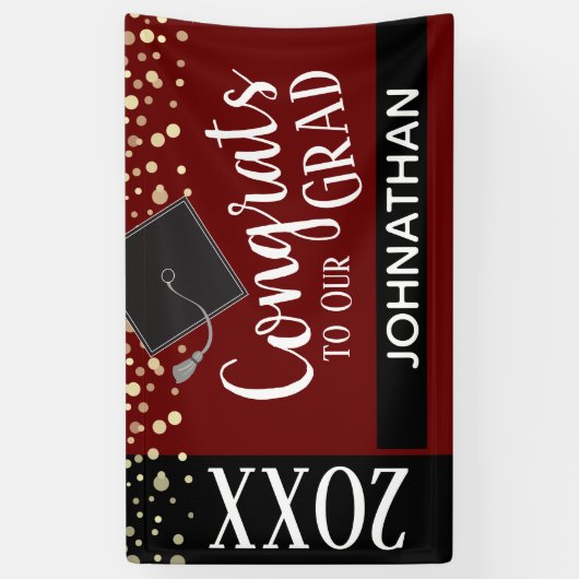 Klasse 2021 Graduation Party Spandoek (Verticaal)