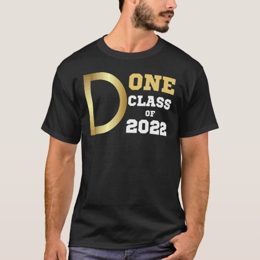 Klasse 2022 Afstuderen voor haar eigen Afstudeerde T-shirt (Voorkant)