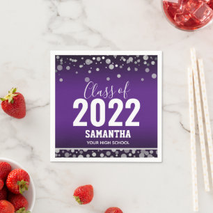 Klasse 2022 Naam Afstuderen en School Napkins Servet