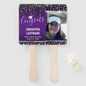 Klasse 2022 Naam Afstuderen en School One Foto Handwaaier (Voorkant en achterkant)