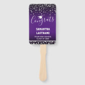 Klasse 2022 Naam Afstuderen en School One Foto Handwaaier (Voorkant)