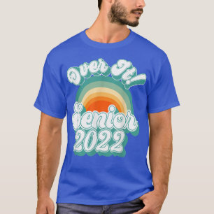 Klasse 2022 Senior Retro Rainbow - Boven! Graduat T-shirt
