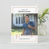 Klasse 2023 Afstuderen Kaart bekendmaking partij (Staand voorkant)