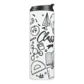 Klasse 2023 Afstuderen Wetenschap Wiskunde Afstude Thermosbeker (Gedraaid links)