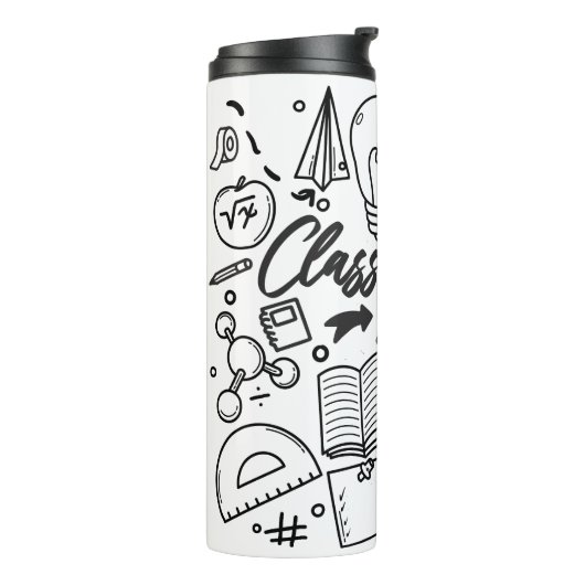 Klasse 2023 Afstuderen Wetenschap Wiskunde Afstude Thermosbeker (Gedraaid links)