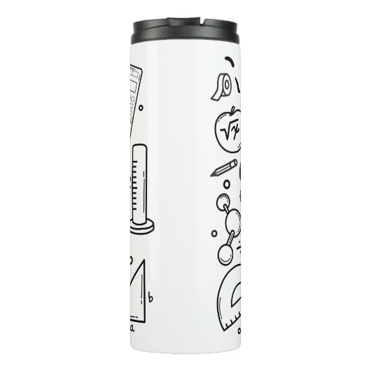 Klasse 2023 Afstuderen Wetenschap Wiskunde Afstude Thermosbeker (Achterkant)