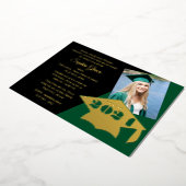 Klasse 2023 Graduation Cap Folie Invitation Folie Uitnodiging (Gedraaid)