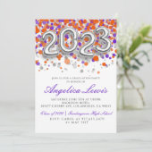 Klasse 2023 Graduation Party Invitation Kaart (Staand voorkant)