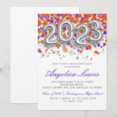Klasse 2023 Graduation Party Invitation Kaart (Voorkant / Achterkant)