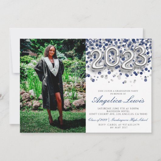 Klasse 2023 Graduation Party Invitation Kaart (Voorkant)
