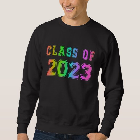 Klasse 2023 High School Afstuderen Datum Afstudere Trui (Voorkant)
